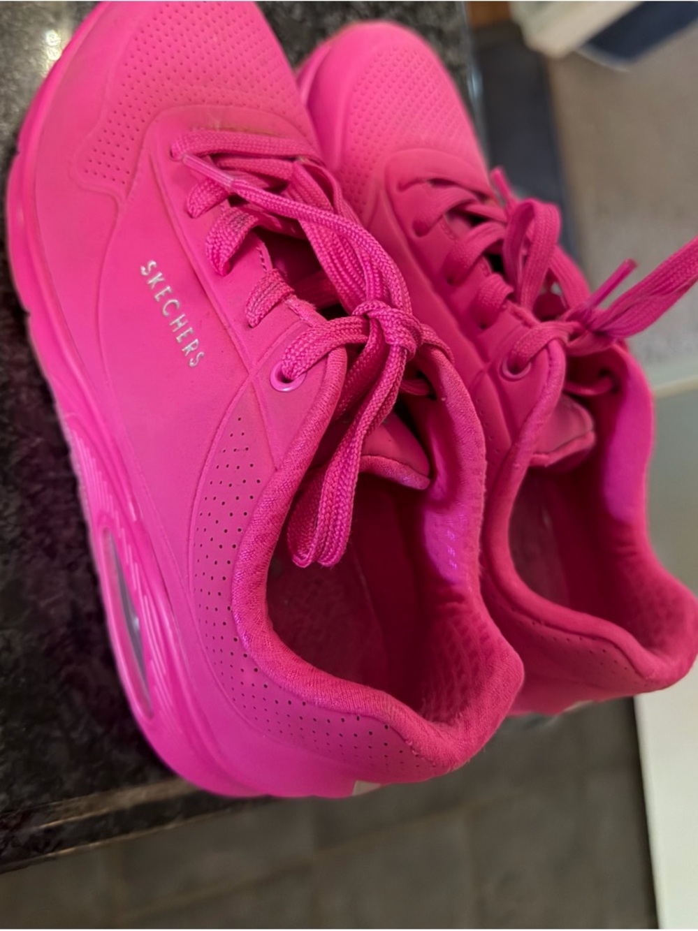 Skechers Women's Hot Pink Memory Foam Sneakers